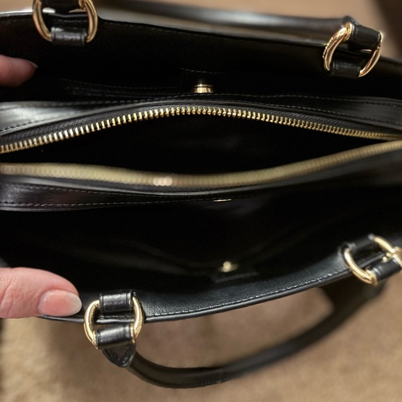 Coach Tan and Black Signature Shoulder Bag-Lillie Carryall - Picture 10 of 10